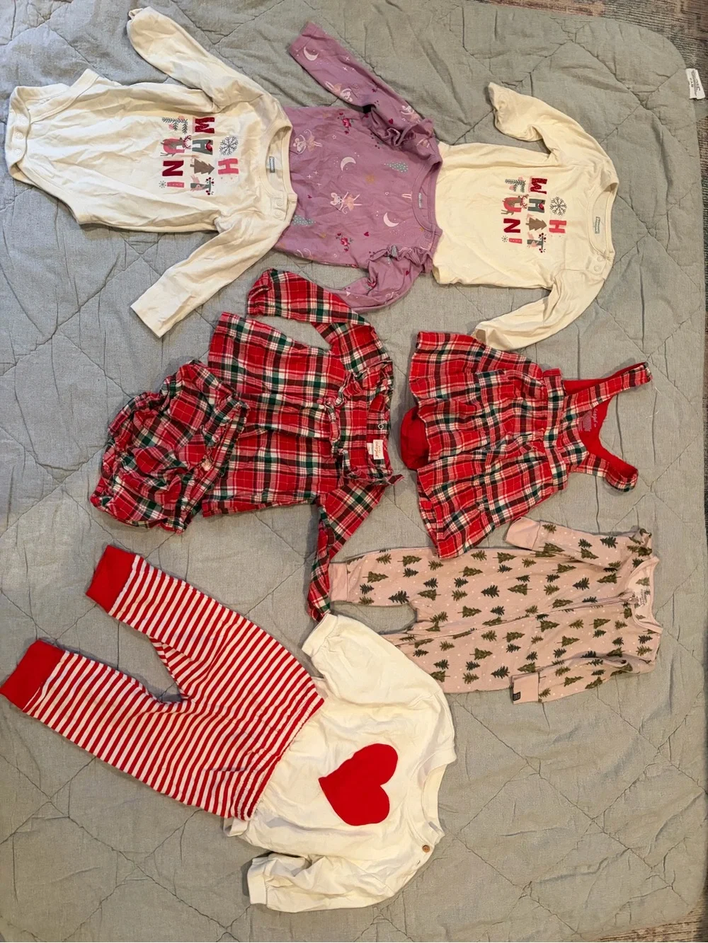 12 month Christmas outfit bundle